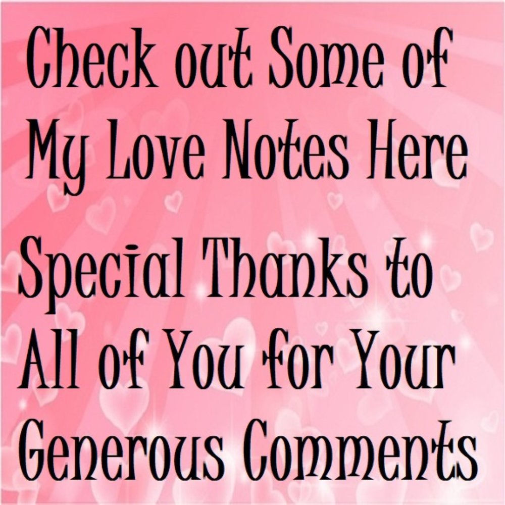 Thank You All for the Wonderful Love Notes